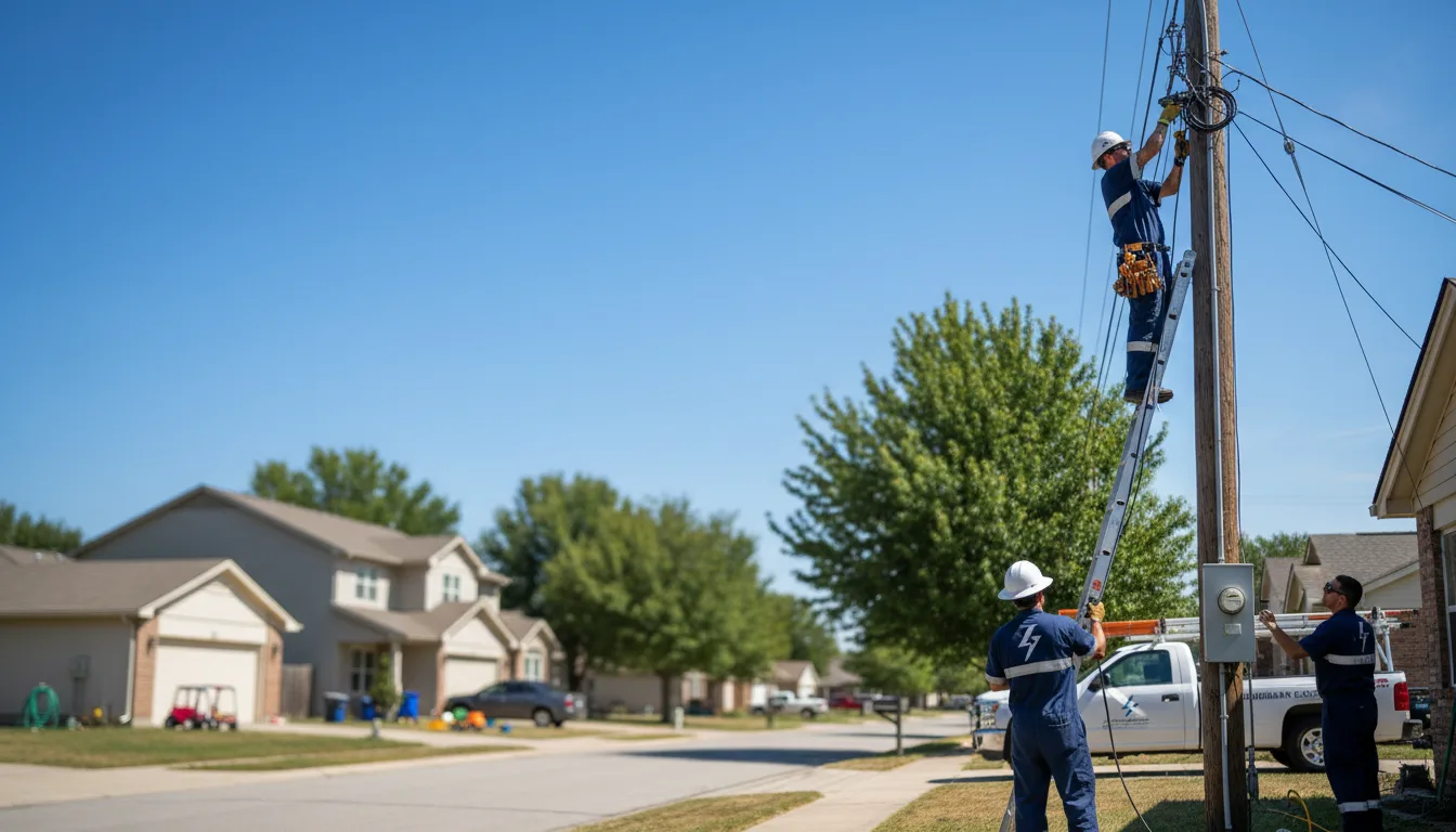Residential electrician providing installation services in Lansing, OH